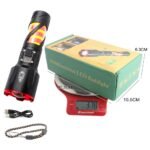 Long Range LED Rechargeable Flashlight – 26650 Battery, Power Bank Function, Battery Level Display, Zoom - Image 3