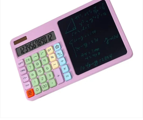 imgi_49_95ed8d2f6da6ef39ef67a976eb670698.png 2-in-1 Calculator with LCD Writing Tablet – Dual-Function Office & School Gadget | Portable & Eco-Friendly |Random Color - Image 4