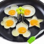 4PCs Stainless Steel Egg Ring Mold Set – Fun Shaped Fried Egg & Pancake Moulds (Star, Heart, Flower, Circle) for Creative Cooking - Image 5
