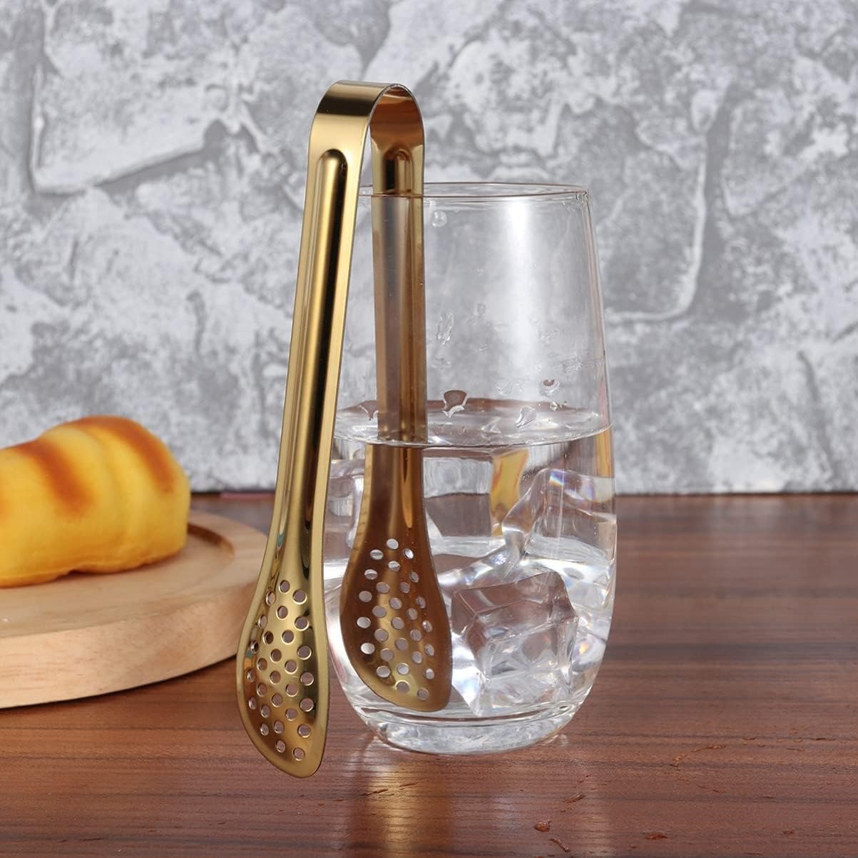 imgi_64_5ae2208bb9937a0904e6ad95482c0945.jpg Mini Stainless Steel Food Serving Tong – 6 Inch Strainer Tong with 28-Hole Flat Head for Salad, Ice Cubes, Pastries, Frying & Tea - Image 5