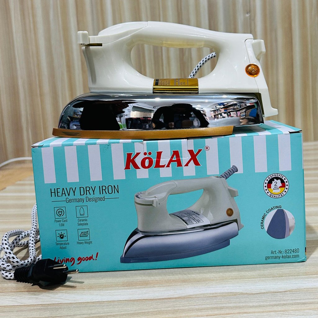 rn-image_picker_lib_temp_62ff8c17-16fe-4b4d-8f42-182779bd6e28_1024x.jpg KoLAX Germany Heavy Dry Iron-822480 –1000-1200W Precision Performance with Classic Strength - Image 5